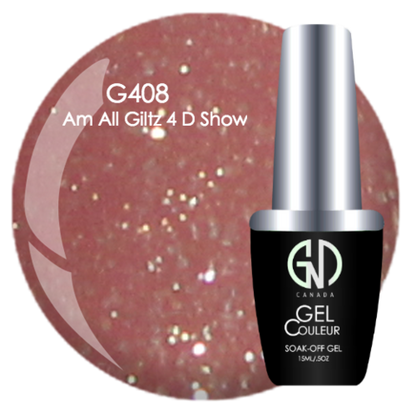 Am All Glitz 4D Show - #408 | GND Canada® 1-Step Gel - CM Nails & Beauty Supply