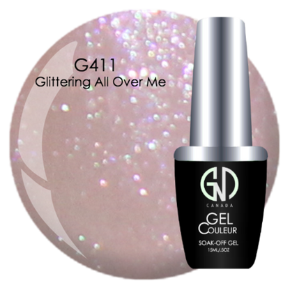Glittering All Over Me - #411 | GND Canada® 1-Step Gel - CM Nails & Beauty Supply