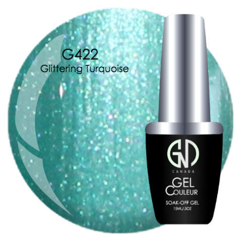 Glimmering Turquoise - #422 | GND Canada® 1-Step Gel - CM Nails & Beauty Supply