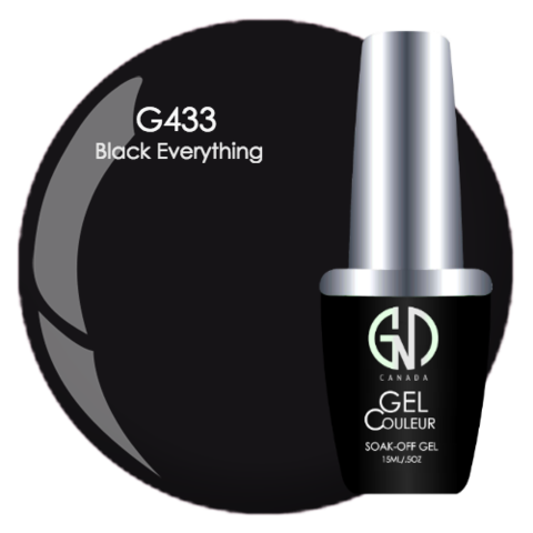 Black Everything | GND Canada® 1-Step Gel - CM Nails & Beauty Supply