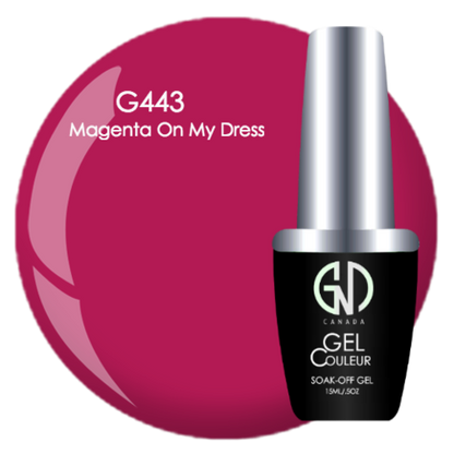 Magenta on My Dress - #443 | GND Canada® 1-Step Gel - CM Nails & Beauty Supply