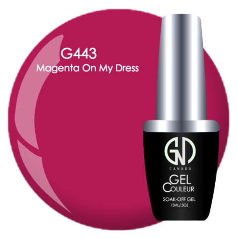 Magenta on My Dress - #443 | GND Canada® 1-Step Gel - CM Nails & Beauty Supply