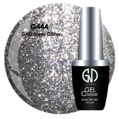Silver Glitter - #444 | GND Canada® 1-Step Gel - CM Nails & Beauty Supply