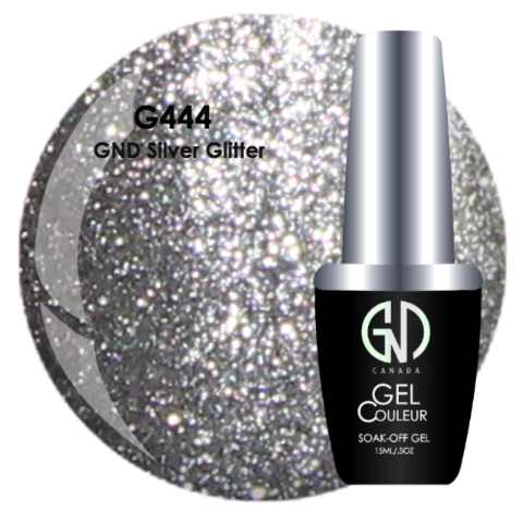 Silver Glitter - #444 | GND Canada® 1-Step Gel - CM Nails & Beauty Supply