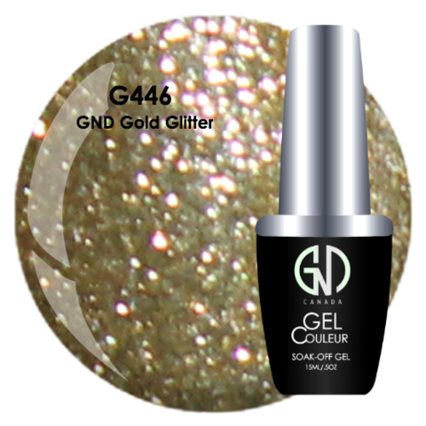 GND Gold Glitter | GND Canada® 1-Step Gel - CM Nails & Beauty Supply