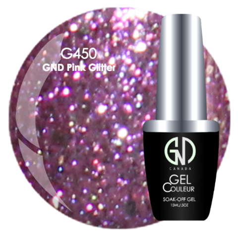 GND Pink Glitter | GND Canada® 1-Step Gel - CM Nails & Beauty Supply
