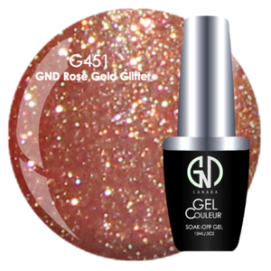 GND Rose Gold Glitter | GND Canada® 1-Step Gel - CM Nails & Beauty Supply