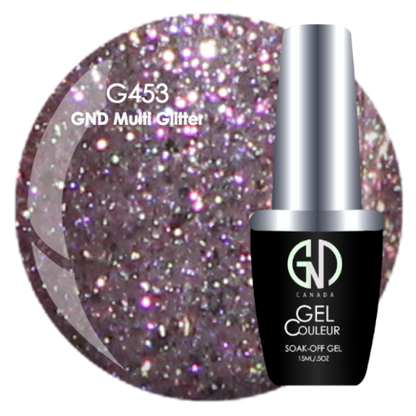 Multi Glitter - #453 | GND Canada® 1-Step Gel - CM Nails & Beauty Supply