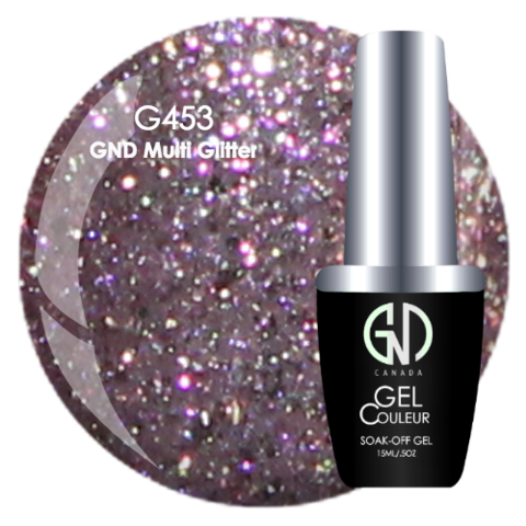 GND Multi Glitter | GND Canada® 1-Step Gel - CM Nails & Beauty Supply
