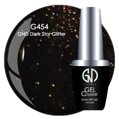 Dark Star Glitter - #454 | GND Canada® 1-Step Gel - CM Nails & Beauty Supply