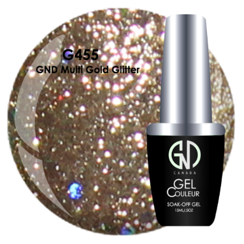 GND Multi Gold Glitter | GND Canada® 1-Step Gel - CM Nails & Beauty Supply