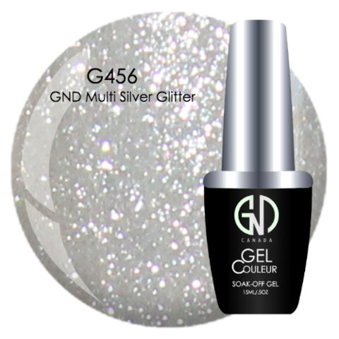 GND Multi Silver Glitter | GND Canada® 1-Step Gel - CM Nails & Beauty Supply