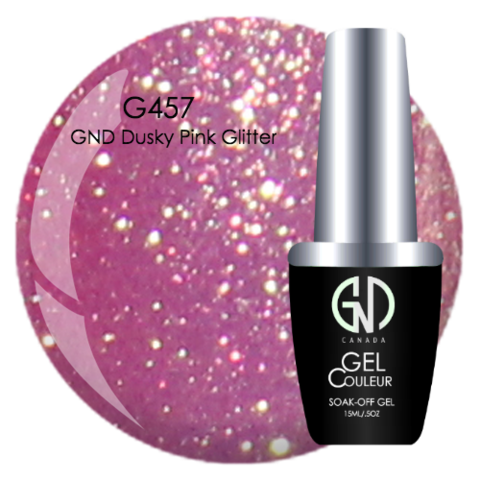 GND Dusky Pink Glitter | GND Canada® 1-Step Gel - CM Nails & Beauty Supply