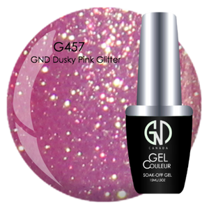 GND Dusky Pink Glitter | GND Canada® 1-Step Gel - CM Nails & Beauty Supply