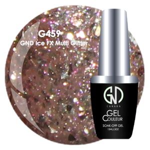GND Ice FX Multi Glitter | GND Canada® 1-Step Gel - CM Nails & Beauty Supply