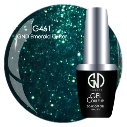 Emerald Glitter - #461 | GND Canada® 1-Step Gel - CM Nails & Beauty Supply