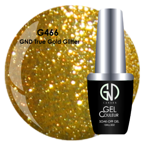 GND True Gold Glitter | GND Canada® 1-Step Gel - CM Nails & Beauty Supply