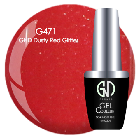 GND Dusty Red Glitter | GND Canada® 1-Step Gel - CM Nails & Beauty Supply