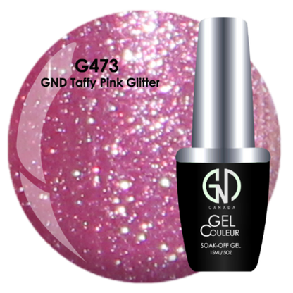 Taffy Pink Glitter - #473 | GND Canada® 1-Step Gel - CM Nails & Beauty Supply