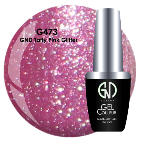 GND Taffy Pink Glitter | GND Canada® 1-Step Gel - CM Nails & Beauty Supply