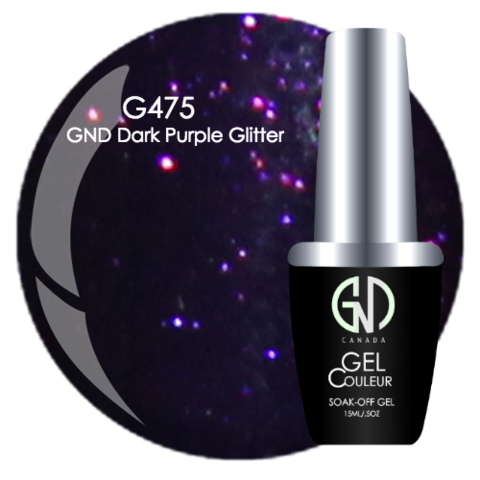 GND Dark Purple Glitter | GND Canada® 1-Step Gel - CM Nails & Beauty Supply