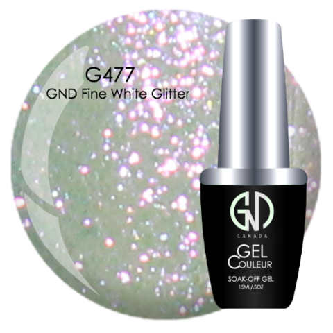 GND Fine White Glitter | GND Canada® 1-Step Gel - CM Nails & Beauty Supply
