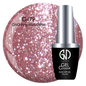 GND Pink Mist Glitter | GND Canada® 1-Step Gel - CM Nails & Beauty Supply