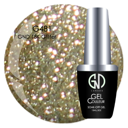 18K Glitter - #481 | GND Canada® 1-Step Gel - CM Nails & Beauty Supply