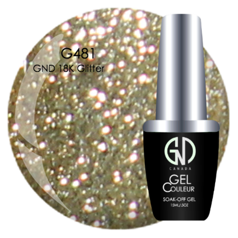 GND 18K Glitter | GND Canada® 1-Step Gel - CM Nails & Beauty Supply