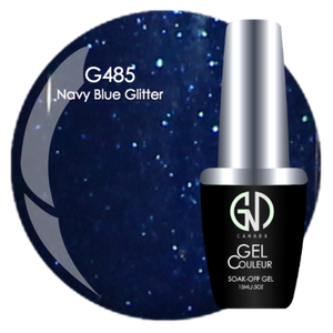 Navy Blue Glitter | GND Canada® 1-Step Gel - CM Nails & Beauty Supply