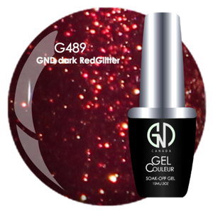 GND Dark Red Glitter | GND Canada® 1-Step Gel - CM Nails & Beauty Supply