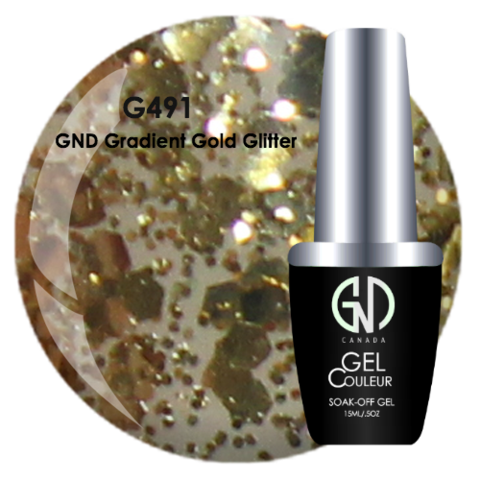 GND Gradient Gold Glitter | GND Canada® 1-Step Gel - CM Nails & Beauty Supply