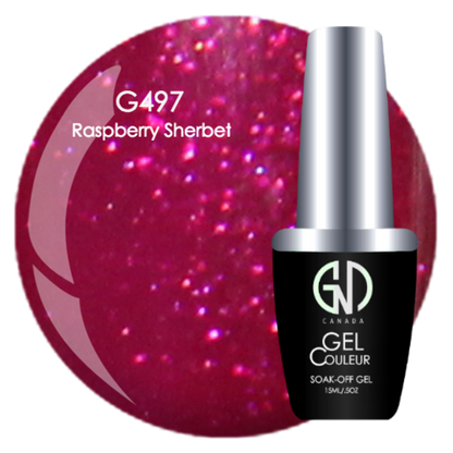 Raspberry Sherbet - #497 | GND Canada® 1-Step Gel - CM Nails & Beauty Supply