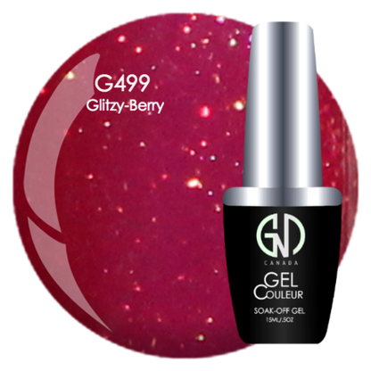 Glitzy-Berry - #499 | GND Canada® 1-Step Gel - CM Nails & Beauty Supply