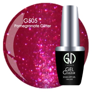 Pomegranate Glitter | GND Canada® 1-Step Gel - CM Nails & Beauty Supply