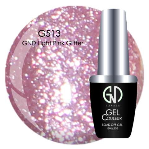 GND Light Pink Glitter | GND Canada® 1-Step Gel - CM Nails & Beauty Supply