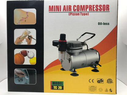 Mini Air Brush Compressor TC-20 - CM Nails & Beauty Supply