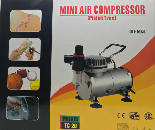 Mini Air Brush Compressor TC-20 - CM Nails & Beauty Supply