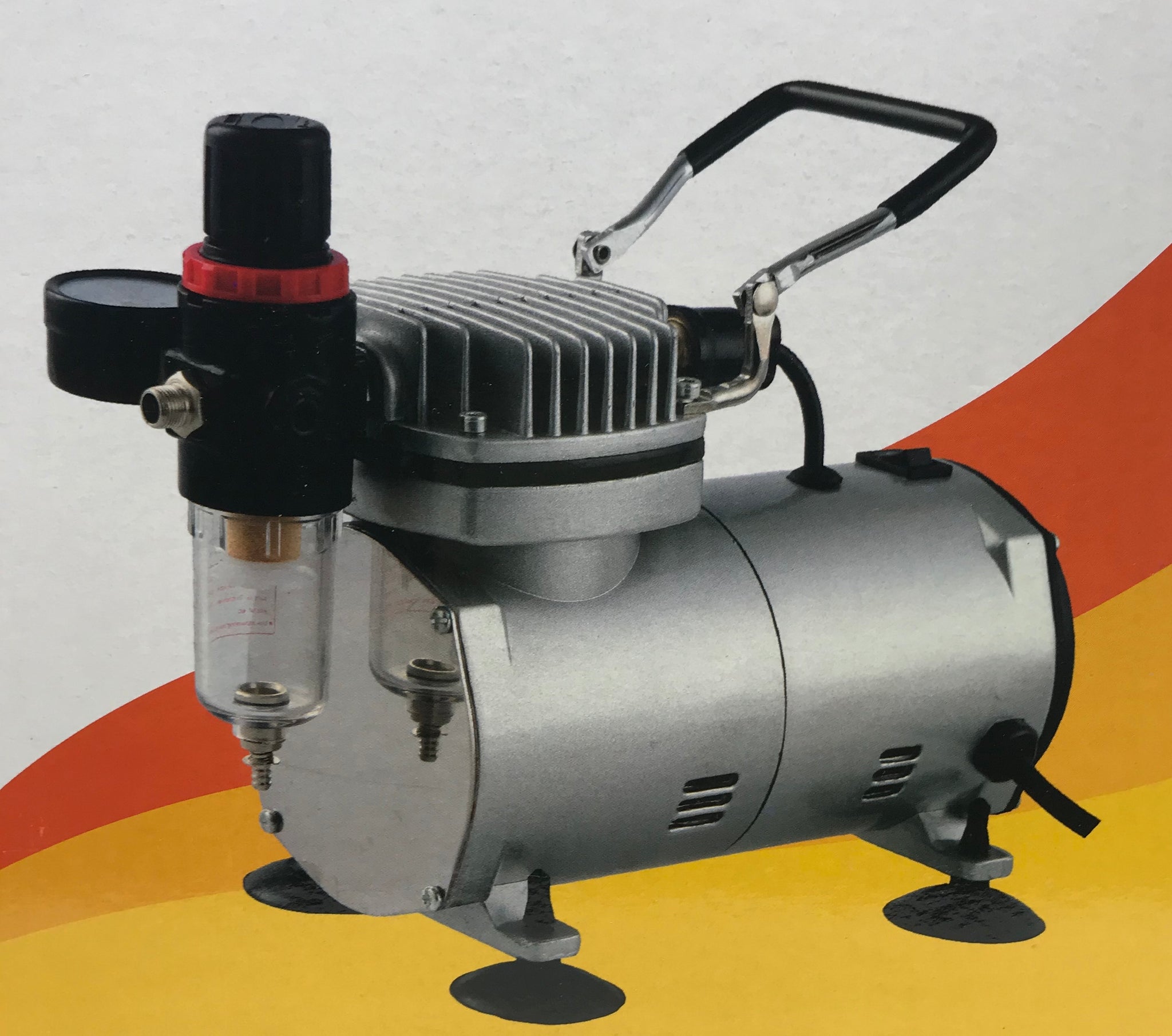 TC-20 Series Airbrush Air Compressor Pump 110 Volt 1750 RPM - 25 L/min -  1/5 HP