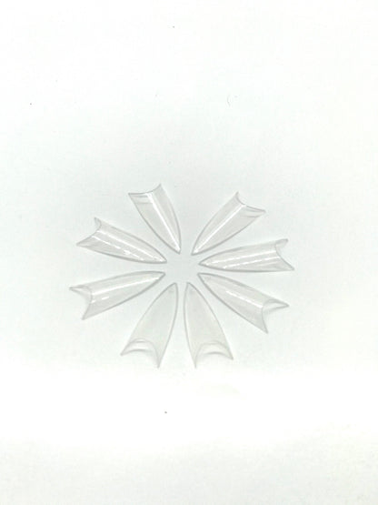Clear Stiletto Nail | Short | Extra Long | Dramatically Thin & Edgy -Bag 500 tips - CM Nails & Beauty Supply