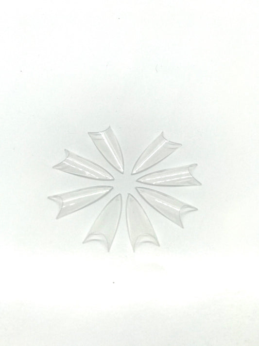 Clear Stiletto Nail | Short | Extra Long | Dramatically Thin & Edgy -Bag 500 tips - CM Nails & Beauty Supply
