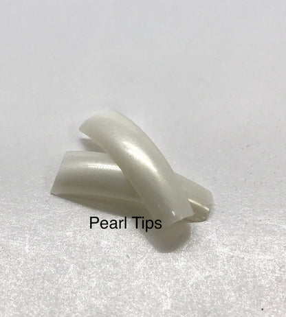 White Pearl French Nail Tip | Pack of 50 tips Available In (Size #0-10) - CM Nails & Beauty Supply