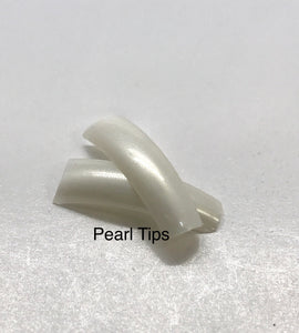 White Pearl French Nail Tip | Pack of 50 tips (Size #0-10) - CM Nails & Beauty Supply