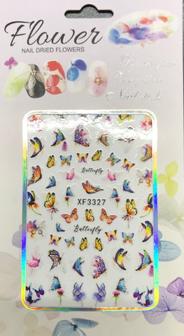 Butterfly Nail Art Stickers Waterproof (3327)