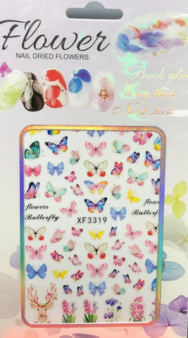 Butterfly Nail Art Stickers Waterproof (3319)