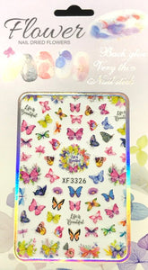 Butterfly Nail Art Stickers Waterproof (3326)