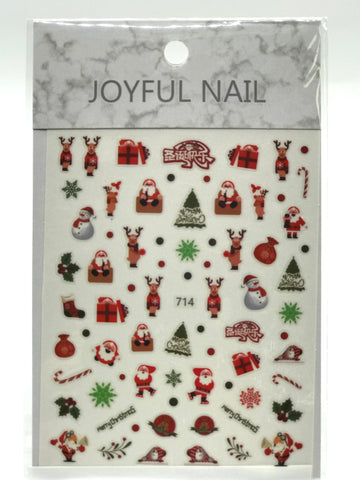 Christmas Nail Art Stickers (714)
