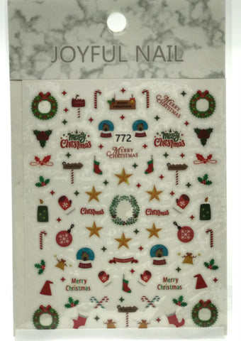 Christmas Nail Art Stickers (772)