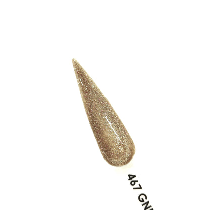 Light Gold Glitter - #467 | GND Canada® 1-Step Gel - CM Nails & Beauty Supply
