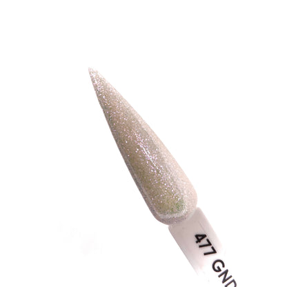 Fine White Glitter - #477 | GND Canada® 1-Step Gel - CM Nails & Beauty Supply